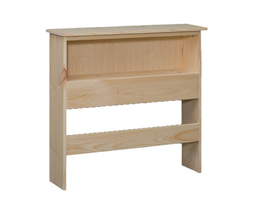 Amish Knotty Pine Bookcase Headboard - Barewood