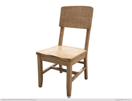 Mita Panel Back Chair - Barewood