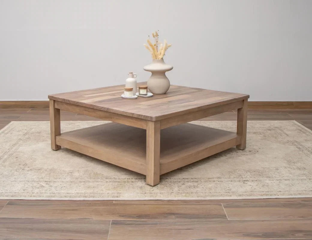 Natural Parota Square Cocktail Table Collection