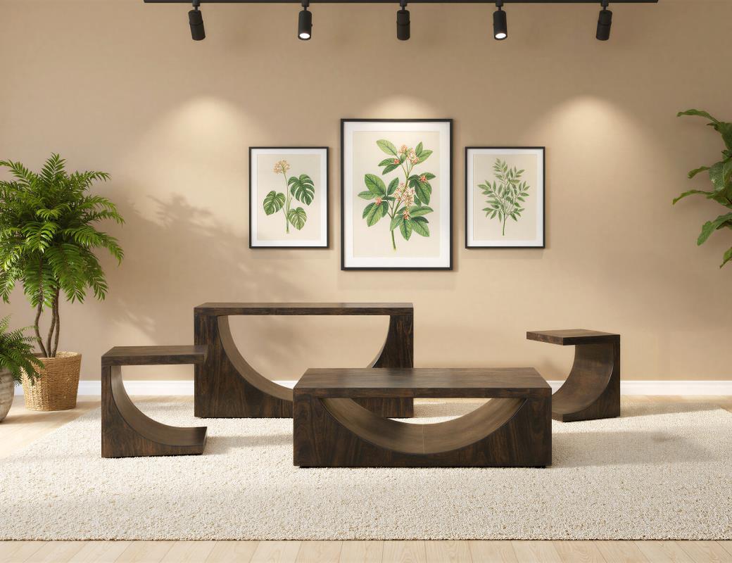 Dark Mezquite occasional tables in a bold black finish