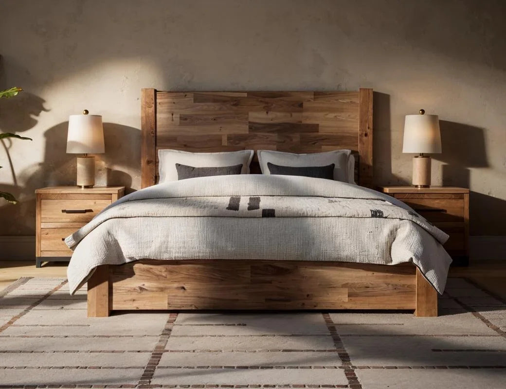 Natural Parota bedroom scene