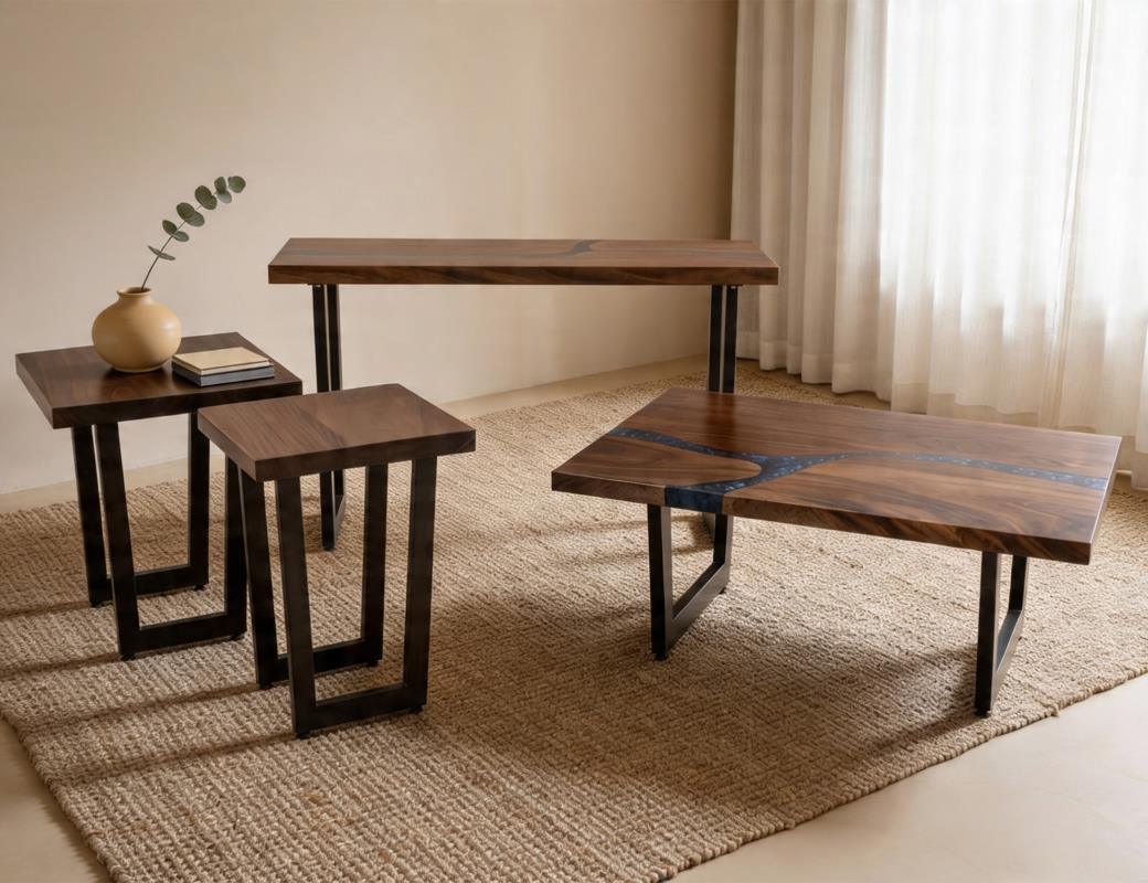 Zaphiro Live Edge Cocktail Table Collection - Barewood