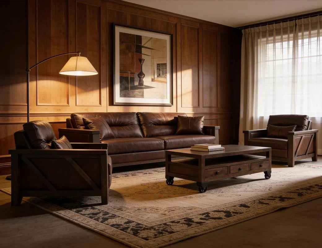 Oslo Brown occasional table set - Barewood