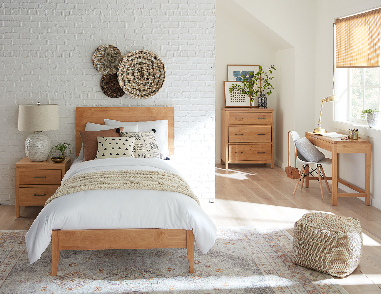 2 West modern solid wood bedroom collection