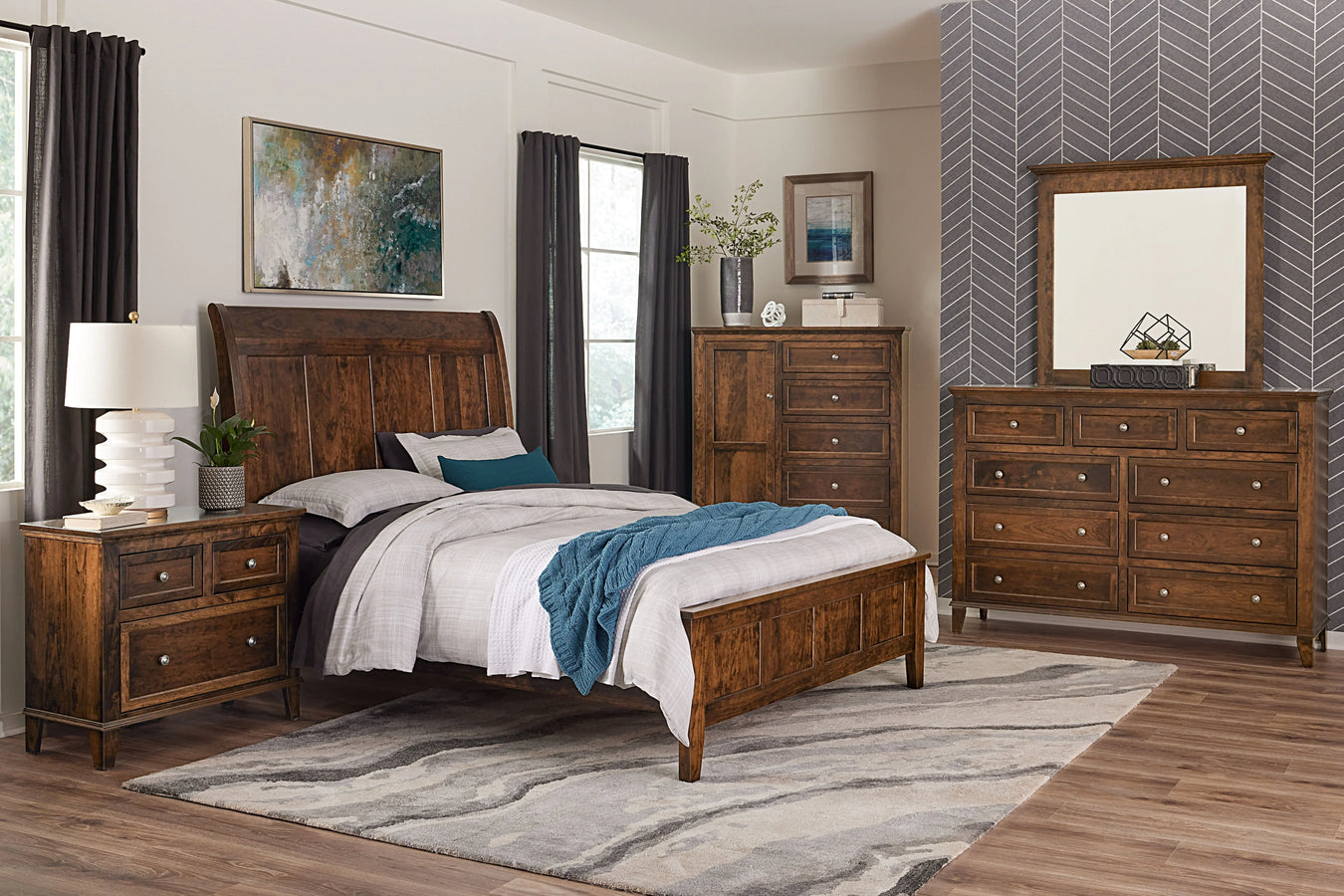 Belmont Sleigh Bed Bedroom Set