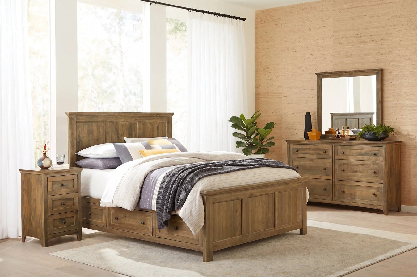 Emmerson Flat Panel Storage Bedroom Set