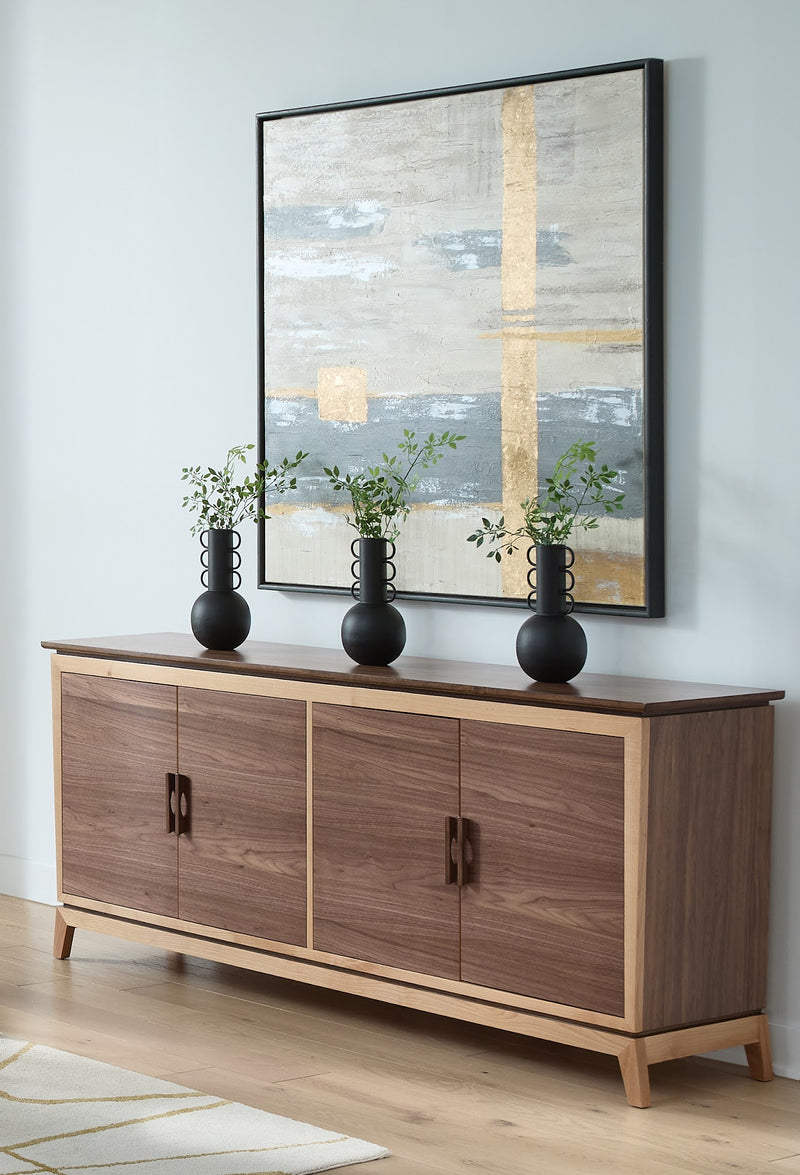 Addison 76" Credenza in a room setting - Barewood