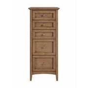 McKenzie 5-Drawer Lingerie Chest in Pecan - Barewood