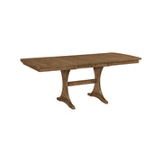 Arcadia Trestle Table, 36" x 54" with two 12" leaves in Bark - Barewood