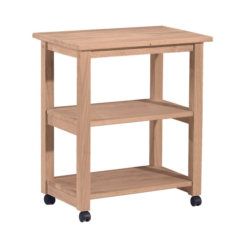 Microwave Cart - Barewood