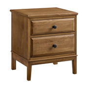 Virginia 2-Drawer Nightstand in Mocha - Barewood