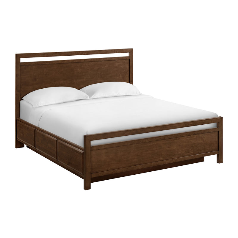 Virginia Storage Bed, King, in Americano - Barewood
