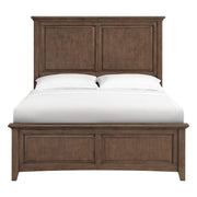 McKenzie Premier Headboard in Java, shown on the complete bed - Barewood