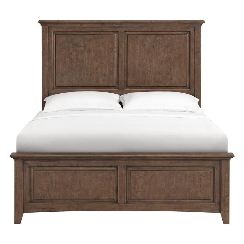 McKenzie Premier Headboard in Java, shown on the complete bed - Barewood