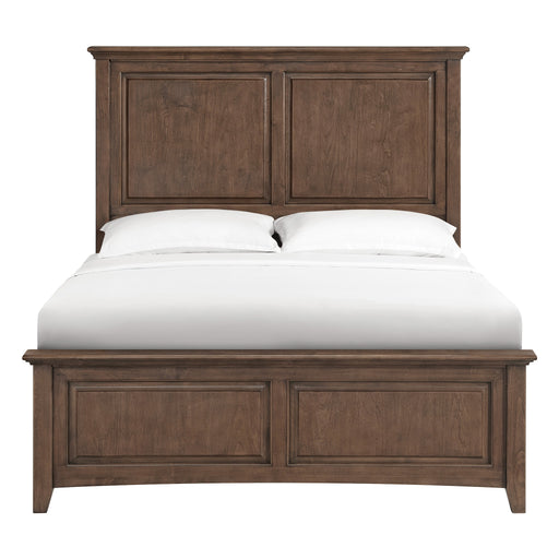 McKenzie Premier Headboard in Java, shown on the complete bed - Barewood