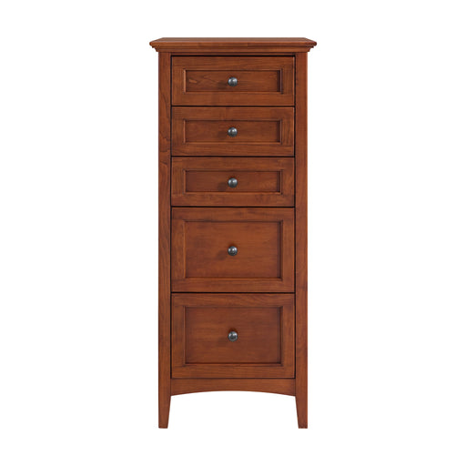 McKenzie 5-Drawer Lingerie Chest in Glazed Antique Cherry - Barewood
