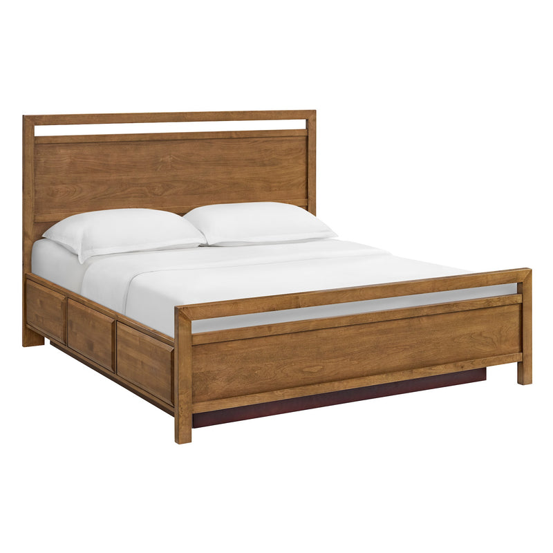Virginia Storage Bed, King, in Mocha - Barewood