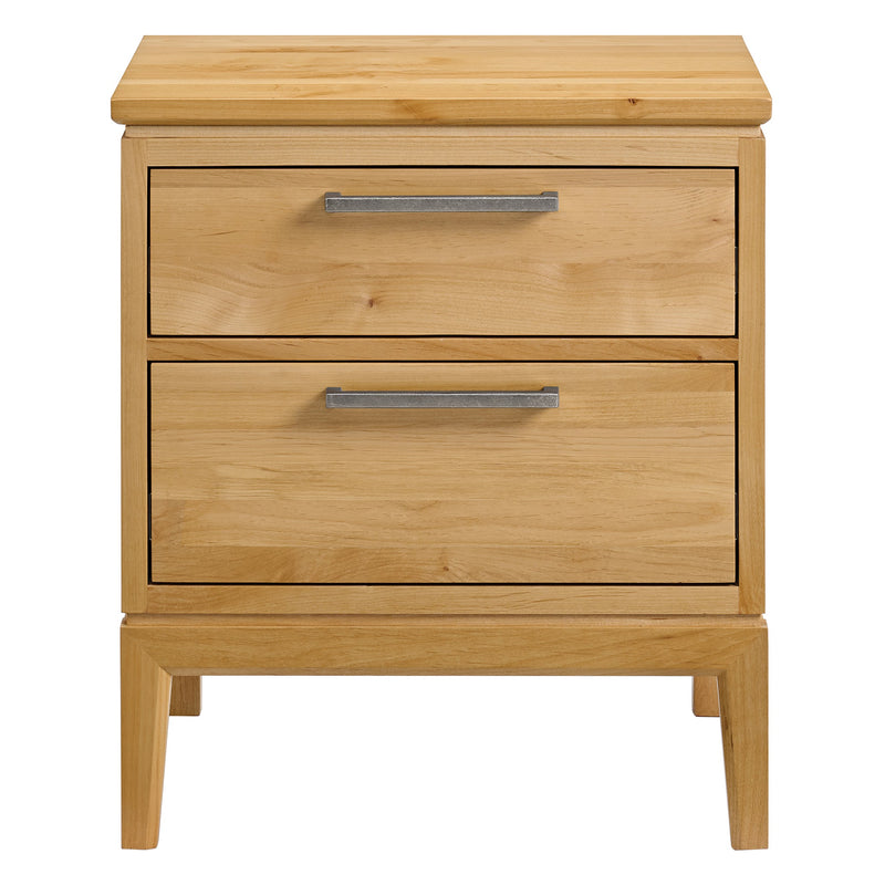 Bailey 2-Drawer Nightstand in Natural, alternate view - Barewood