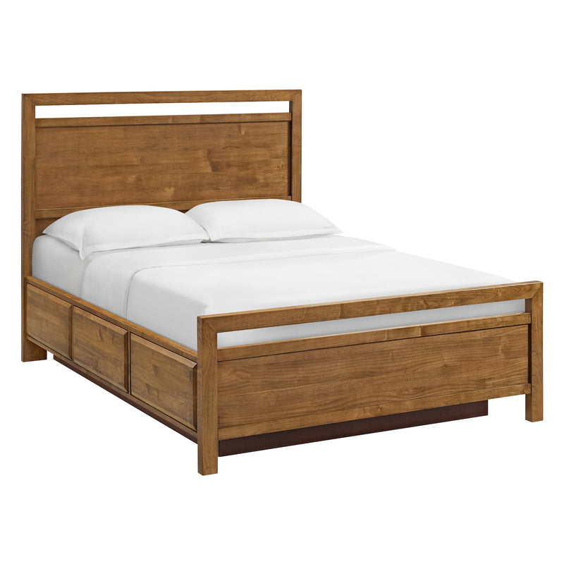 Virginia Storage Bed, Queen, in Mocha - Barewood