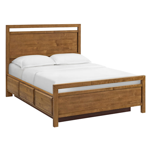 Virginia Storage Bed, Queen, in Mocha - Barewood