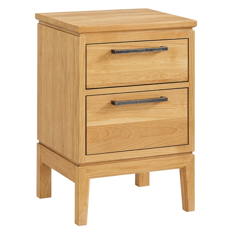 Bailey Small 2-Drawer Nightstand in Natural - Barewood