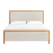 Bailey Upholstered Panel Bed in Natural, King - Barewood