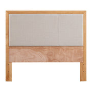 Bailey Upholstered Panel Headboard in Natural, Queen - Barewood