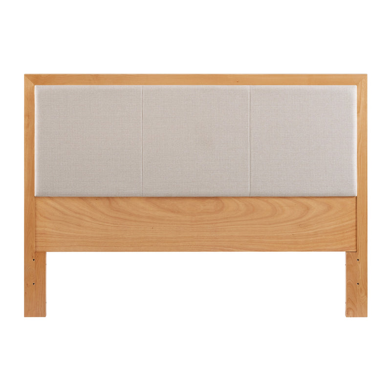 Bailey Upholstered Panel Headboard in Natural, King - Barewood