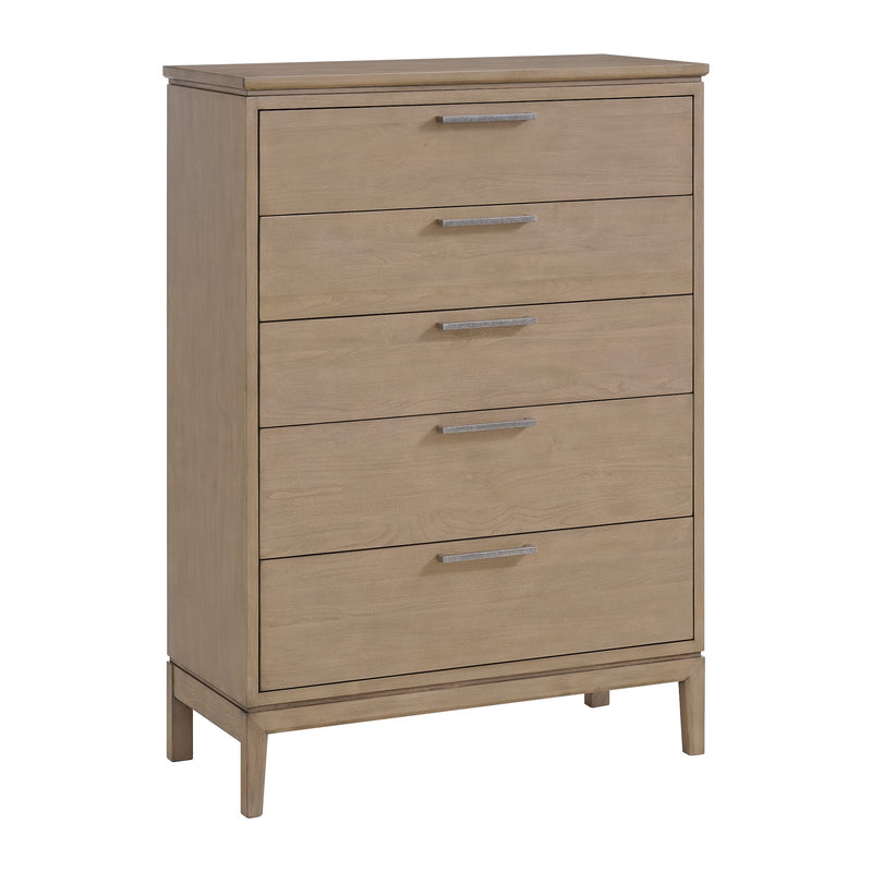 Bailey 5-Drawer Chest in Almond - Barewood