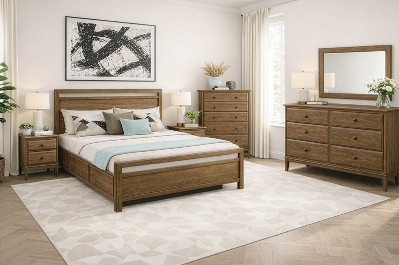 Virginia bedroom collection in Mocha - Barewood