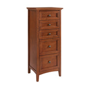 McKenzie 5-Drawer Lingerie Chest in Glazed Antique Cherry, additional view - Barewood