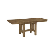 Hawthorne Trestle Table, 36" x 54" with two 12" leaves in Sandstone - Barewood