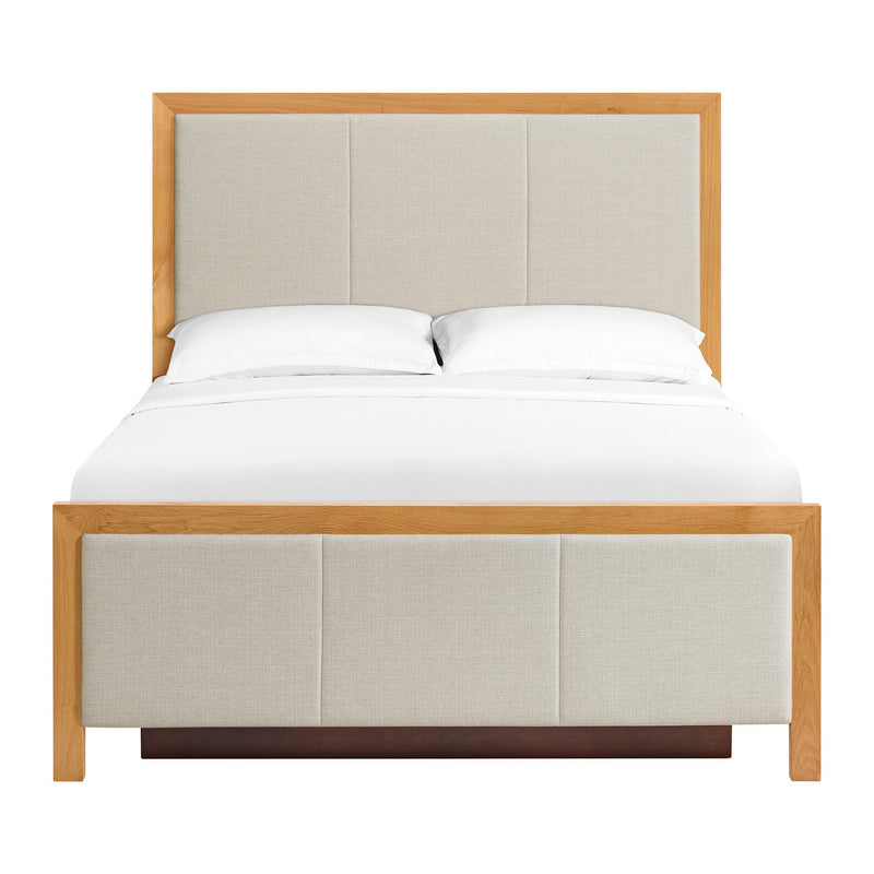 Bailey Upholstered Panel Storage Bed in Natural, Queen - Barewood