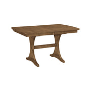 Arcadia Trestle Table, 36" x 54" leaf table closed, in Bark - Barewood