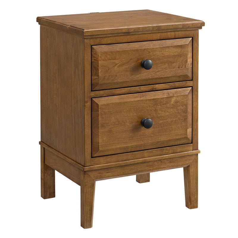 Virginia Small 2-Drawer Nightstand in Mocha - Barewood