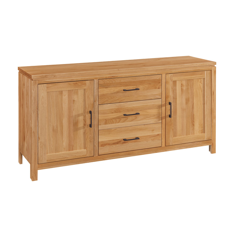 2 West Solid Wood Entertainment Console – 60" Alder Wood Media Console with Storage