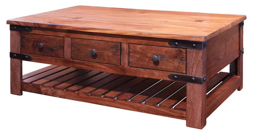 Parota 6-Drawer Cocktail Table