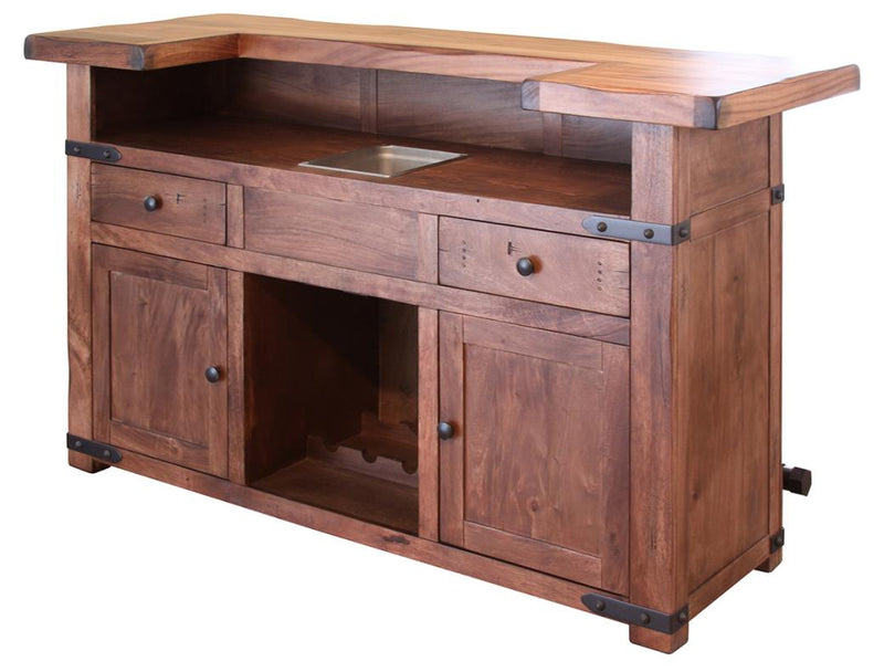 Parota Home Bar - complete bar with parota top