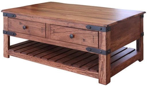 Parota 4-Drawer Cocktail Table