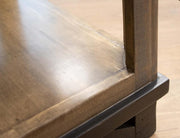 Loft Brown Chairside Table detail