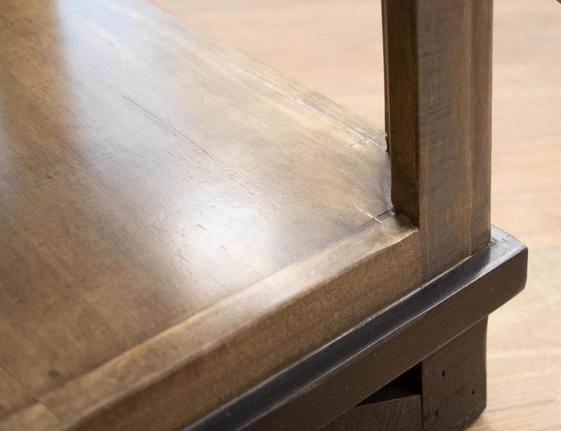 Loft Brown Chairside Table detail