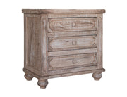 Aruba Nightstand in solid mango wood with sand drift finish