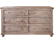 Aruba Dresser in solid mango wood with sand drift finish