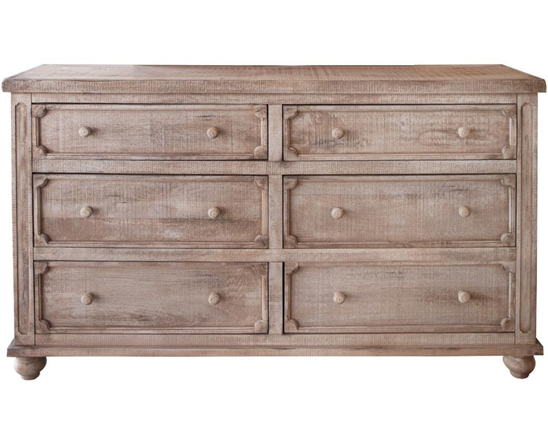 Aruba Dresser in solid mango wood with sand drift finish