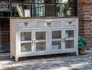 Sahara White Console styled angled