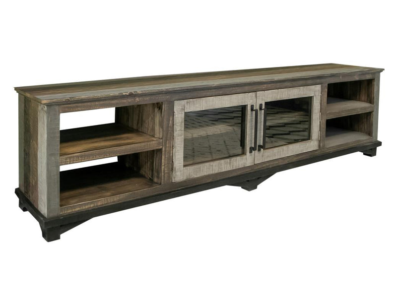 Loft Brown 93" TV Stand - complete console