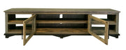 Loft Brown 93" TV Stand - finish detail