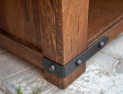 Parota 93" TV Stand - grain detail