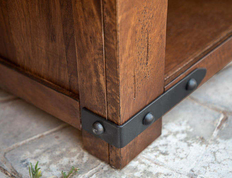 Parota 93" TV Stand - grain detail
