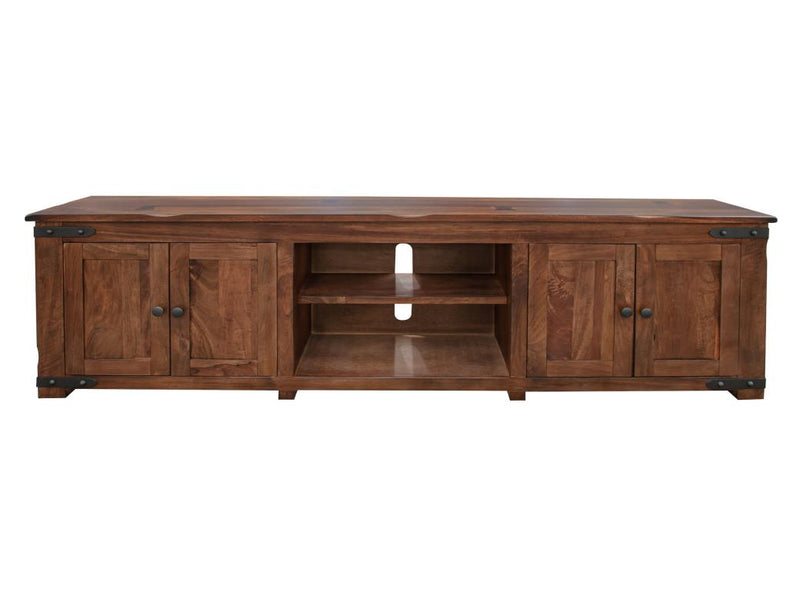 Parota 93" TV Stand - complete 4-door media console